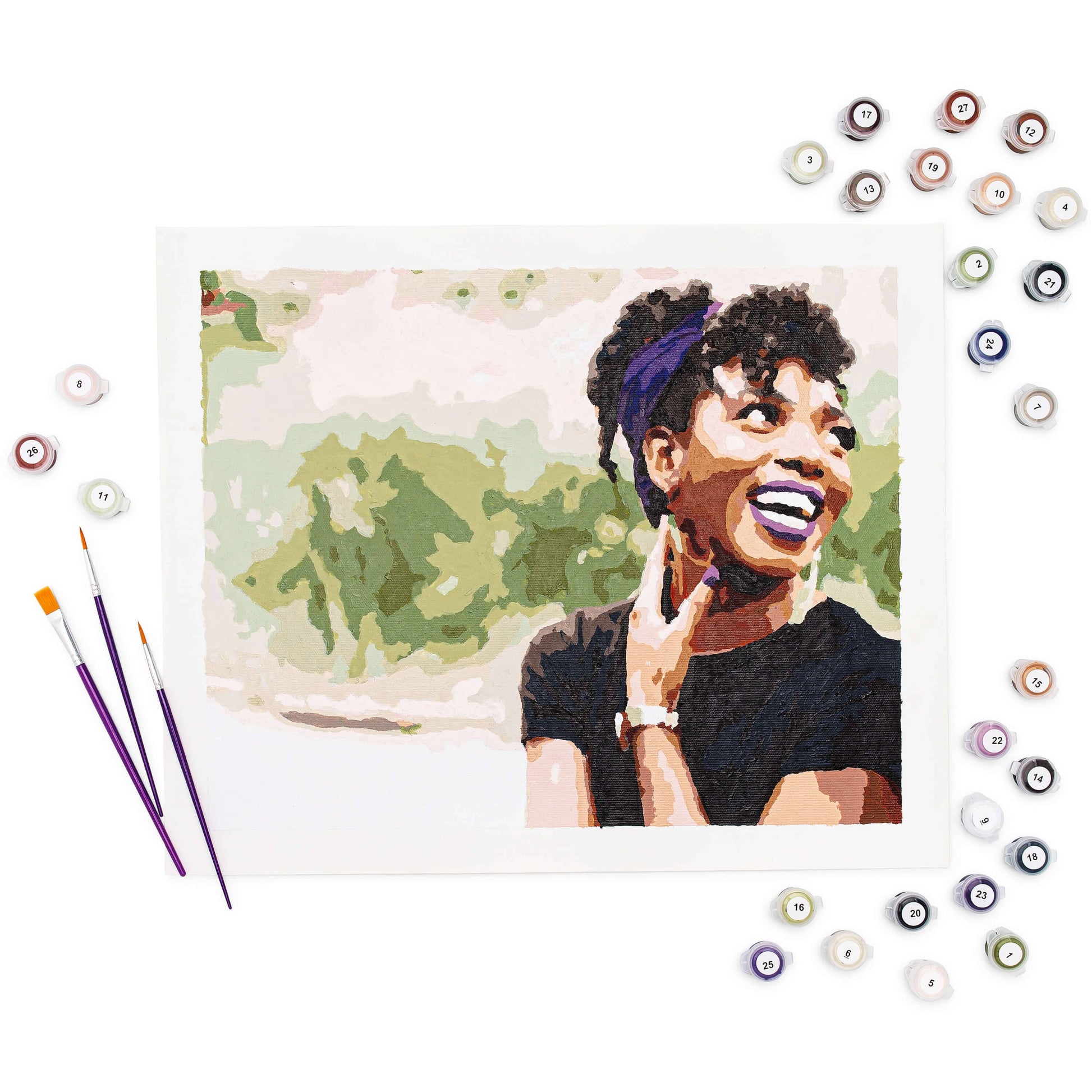 Black Girl Pop Art - Paint By Numbers - Painting By Numbers