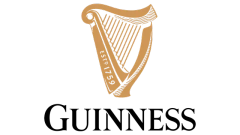 Guinness logo from a previous Paintable Pictures paint-by-number mural project